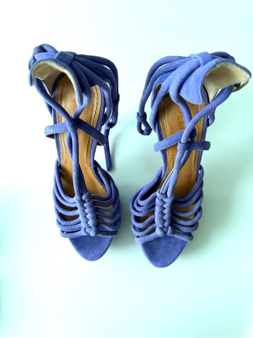 Pollini Purple Strappy High Heel Sandals